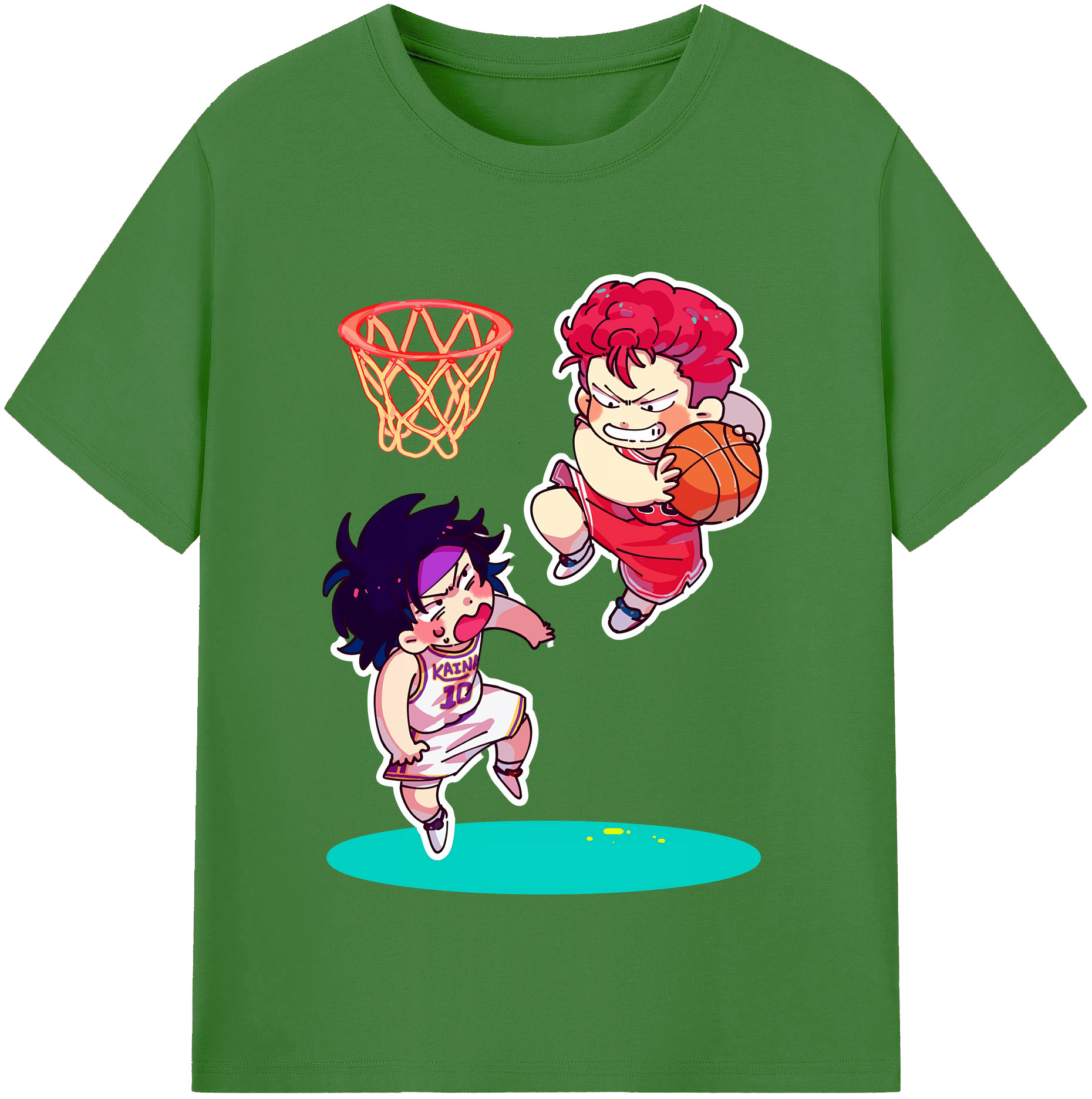 （画像用） SLAM DUNK／スラムダンク レディースカジュアルプリントTシャツ（綿100％）